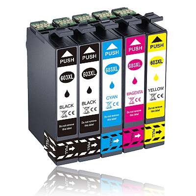 Kompatibel 5er SparSet (kompatibel zu EPSON T603)