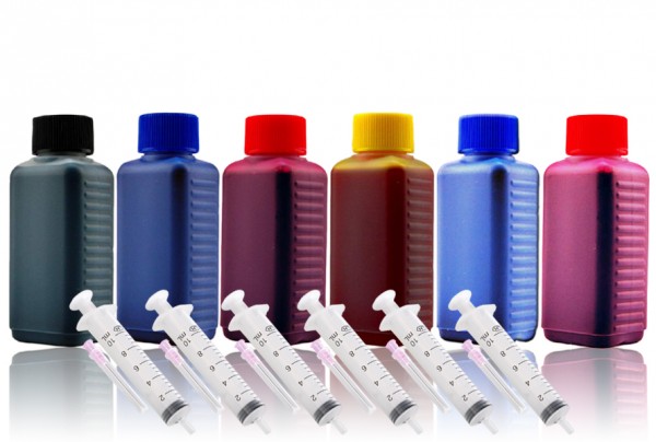 Kompatibel 600ml Nachfülltinte Refillset für EPSON Druckerpatrone