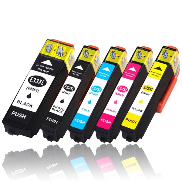 5er SparSet (kompatibel zu EPSON T3331/T3341-T3344/T3351/T3361-T3364)