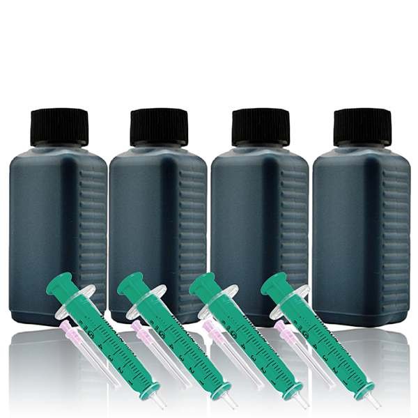 400ml Nachfülltinte Druckertinte Refillset für CANON PG545, schwarz