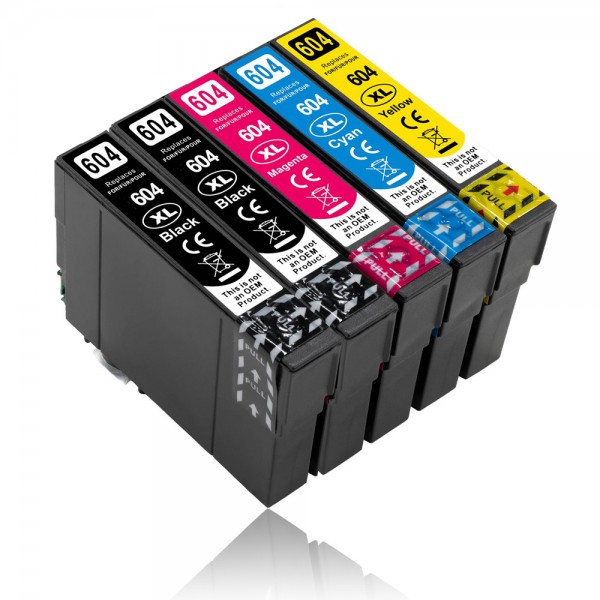 Kompatibel 5er SparSet (kompatibel zu EPSON T604)